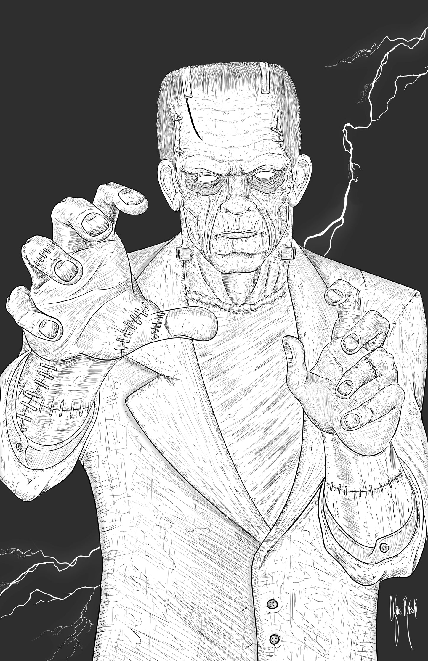 Frankenstein 11x17 Print