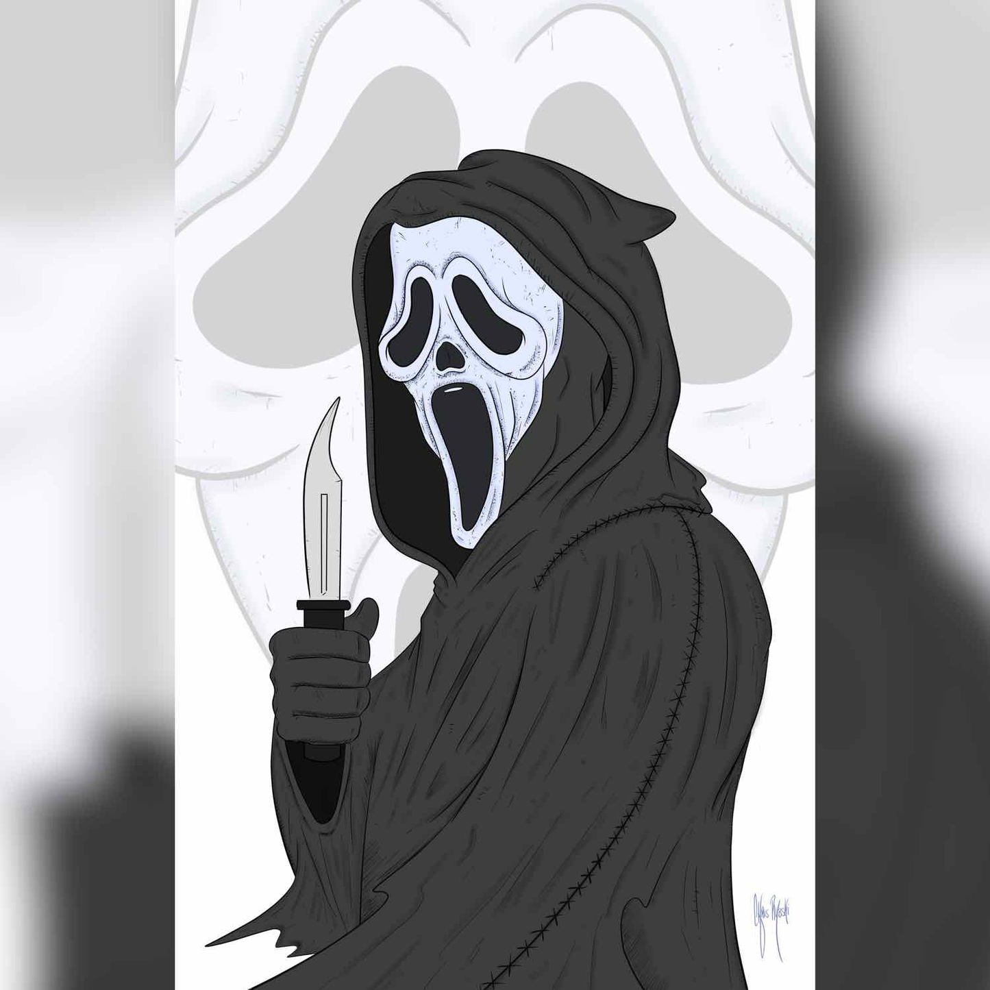 Ghostface 11x17 Print