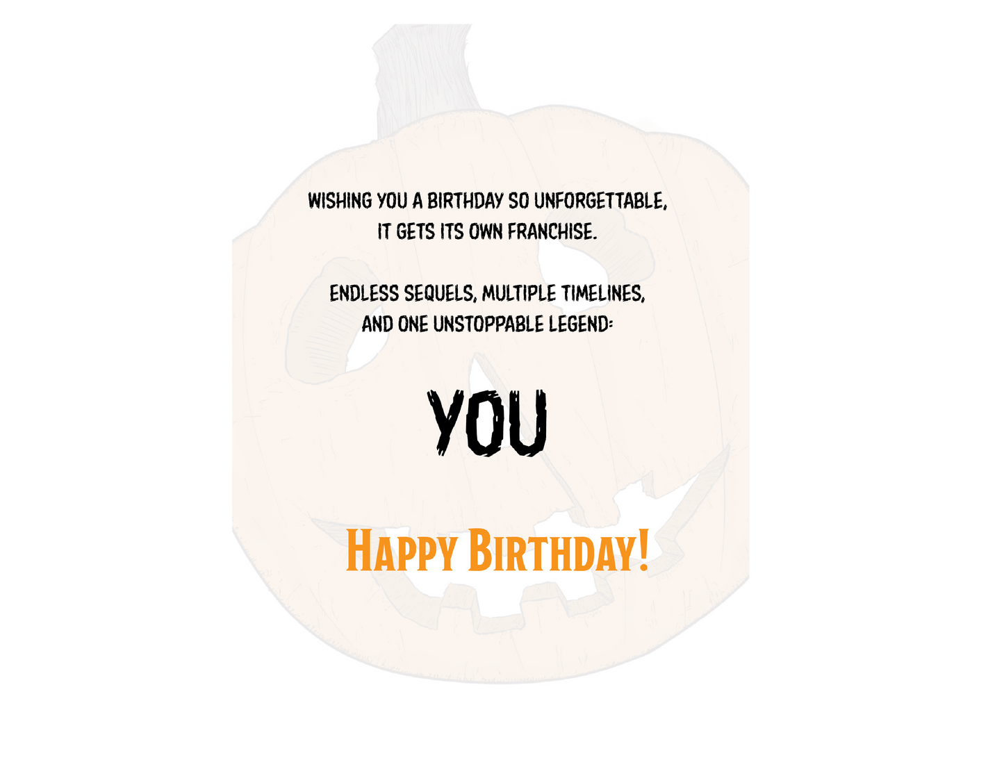 Michael Myers Birthday Card