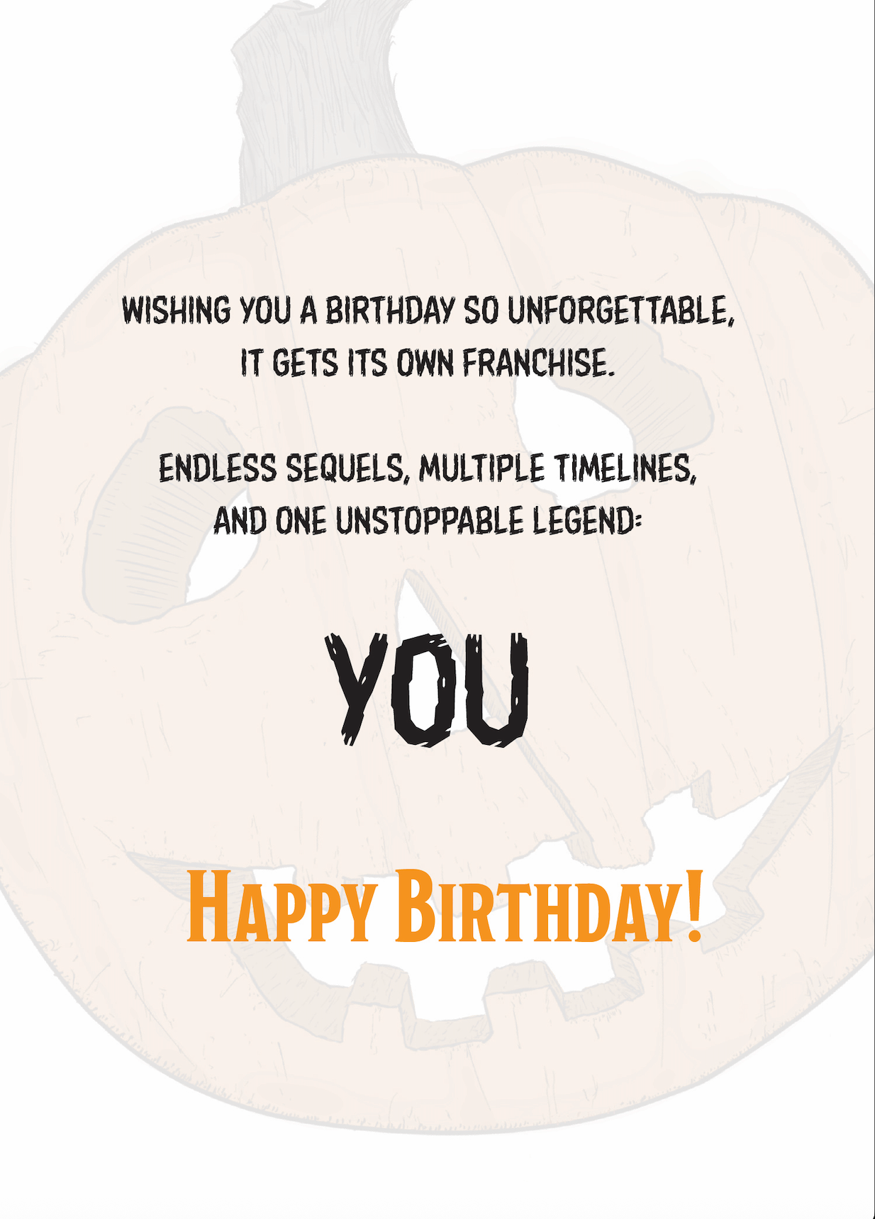 Michael Myers Birthday Card
