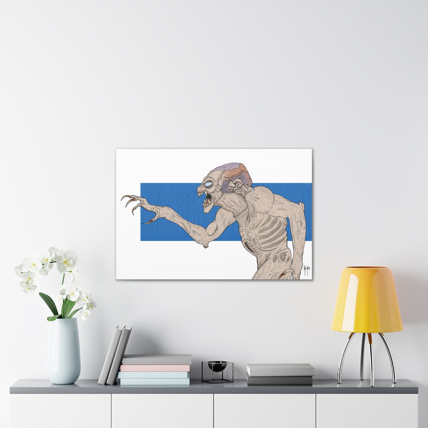 Pumpkinhead Canvas Print — 24x36 Stretched Wall Art