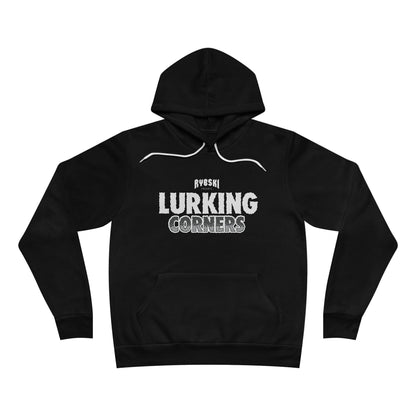 Lurking Corners Hoodie — Graphic Pullover with Character Panels