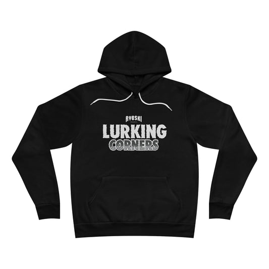 Lurking Corners Hoodie — Graphic Pullover with Character Panels