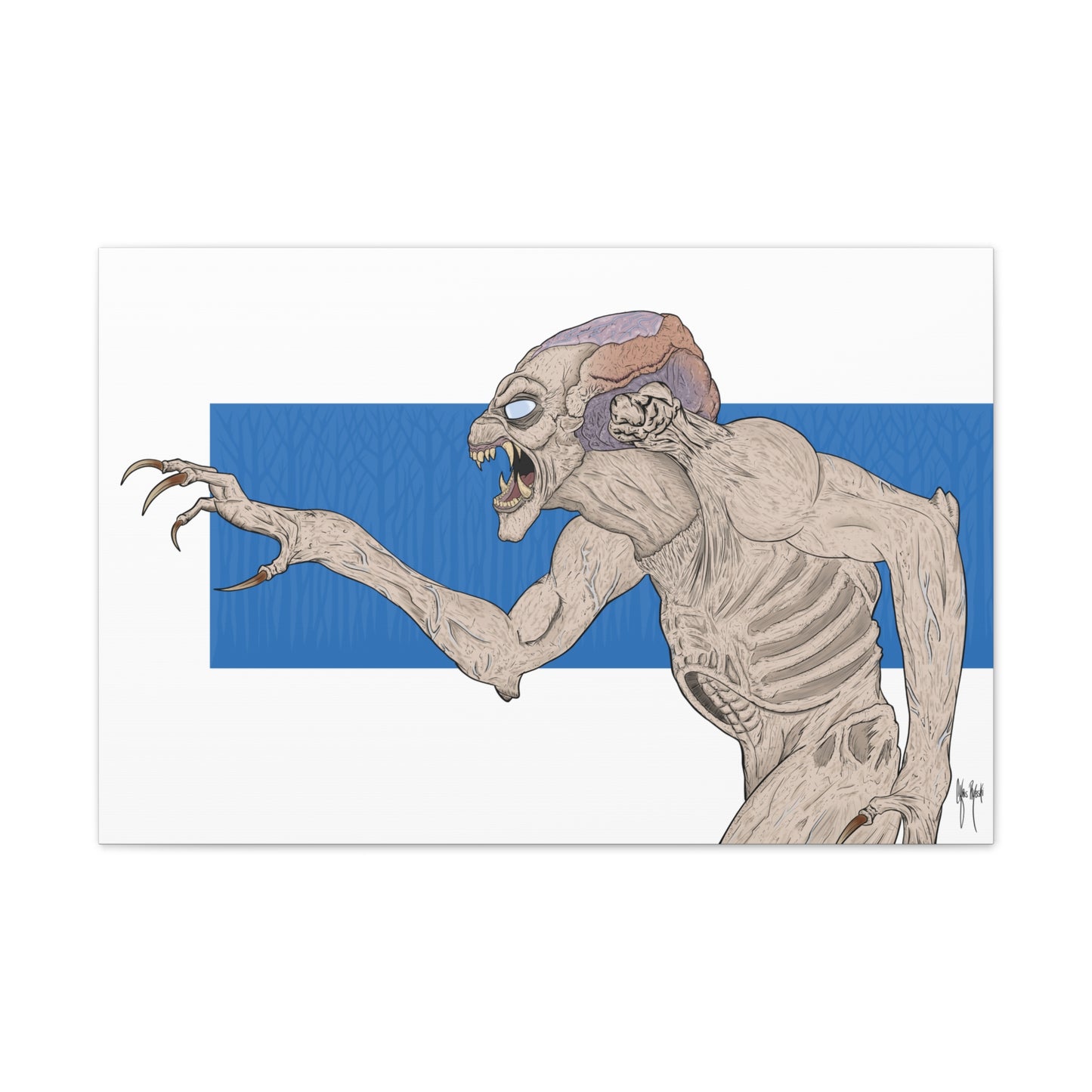 Pumpkinhead Canvas Print — 24x36 Stretched Wall Art