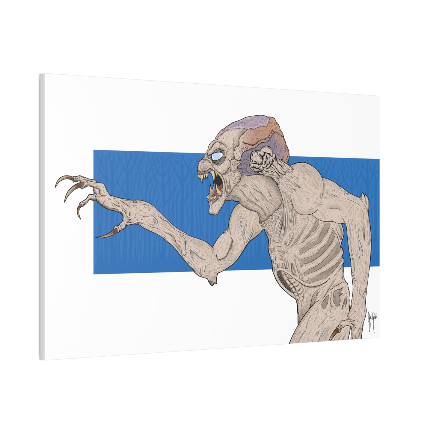 Pumpkinhead Canvas Print — 24x36 Stretched Wall Art