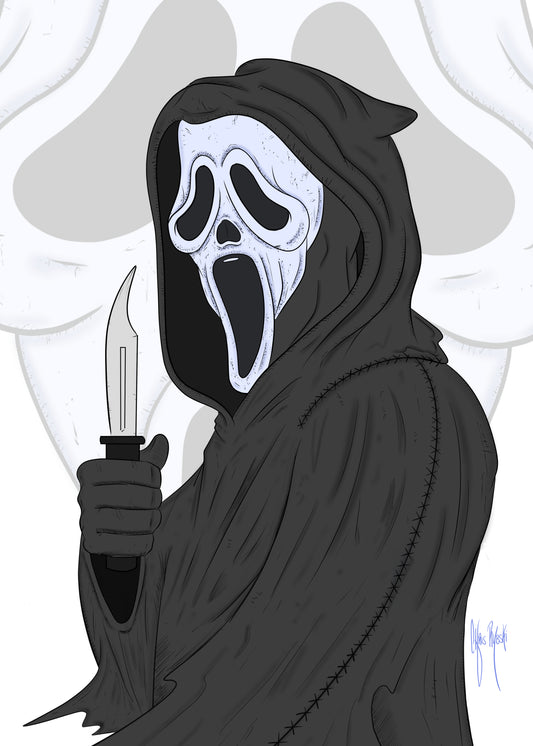 Ghostface Print 5x7