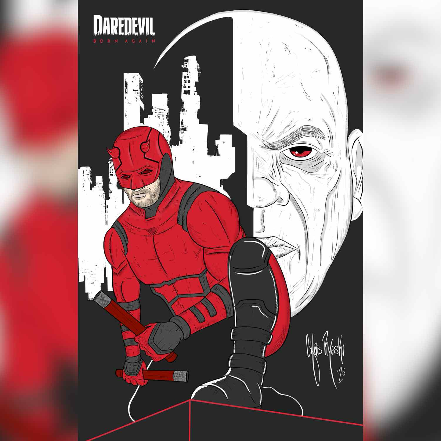 Daredevil Born Again Print [Color]