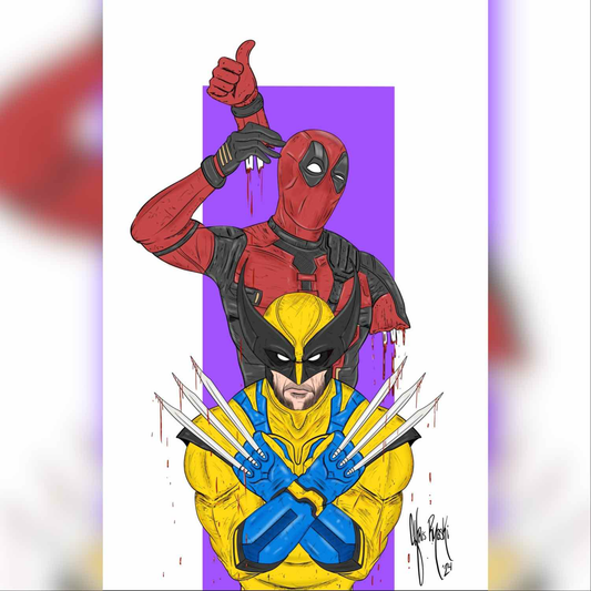 11x17 Deadpool & Wolverine Print [Color]