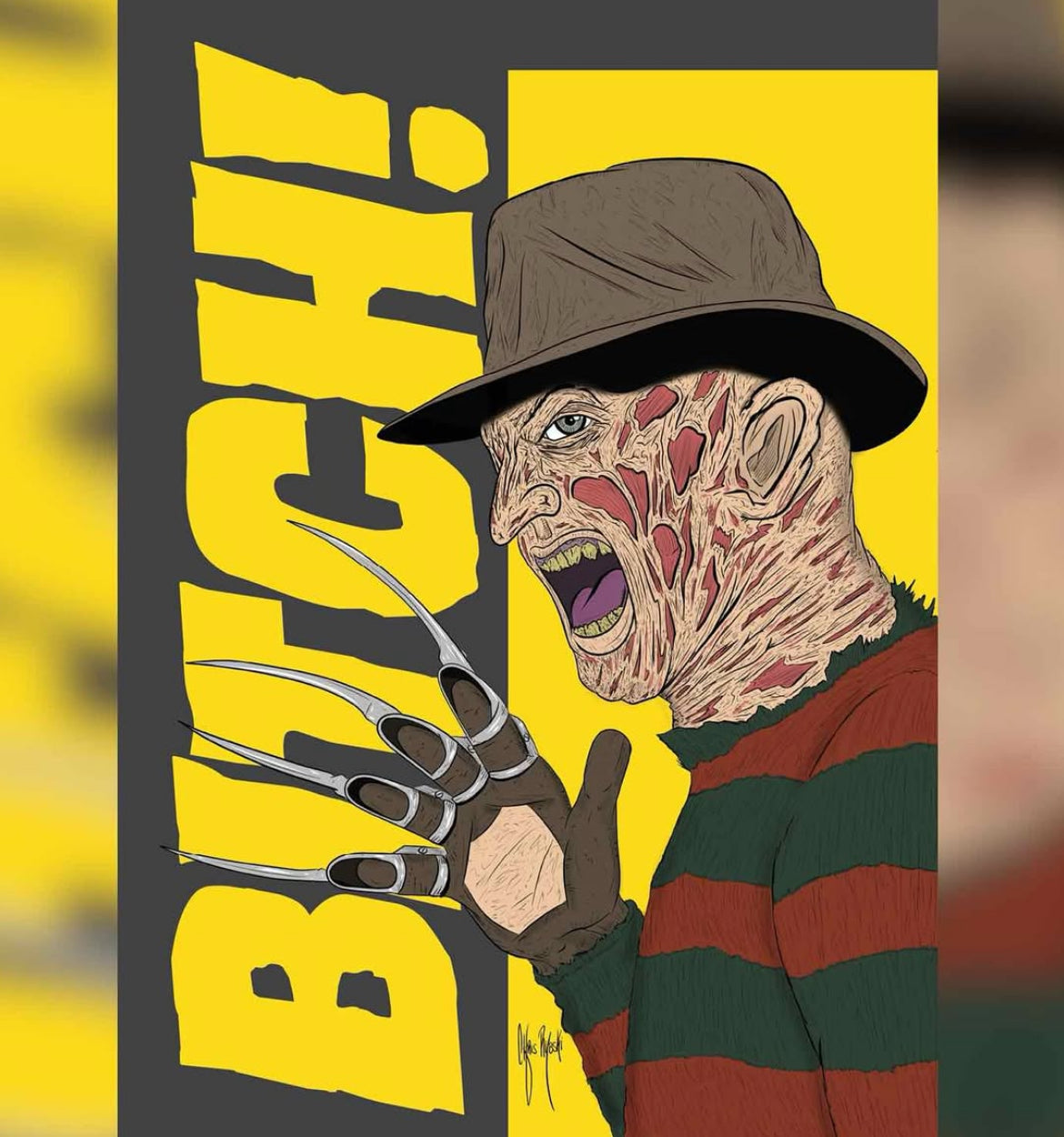Freddy Bitch Print 11x17 [Color]
