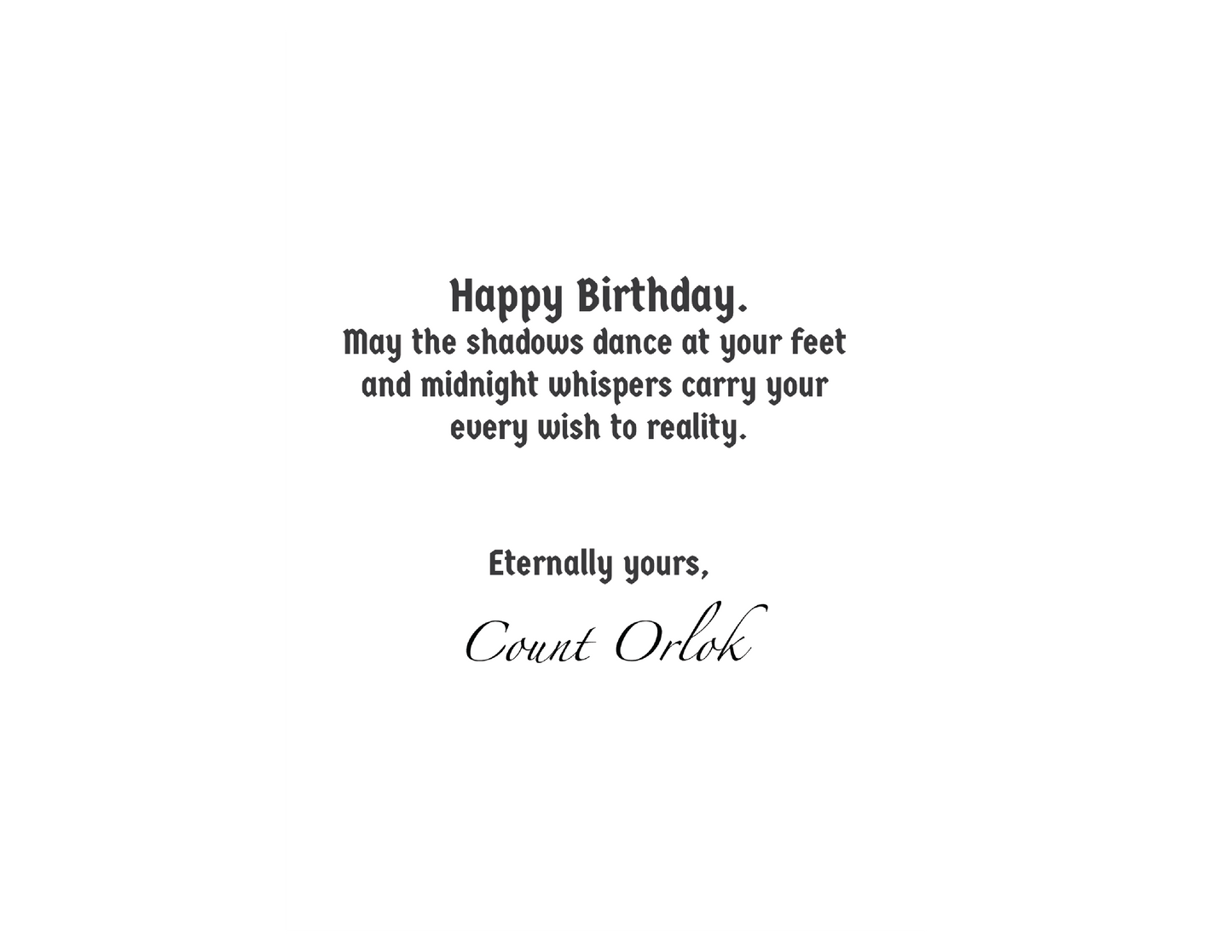 Nosferatu Birthday Card