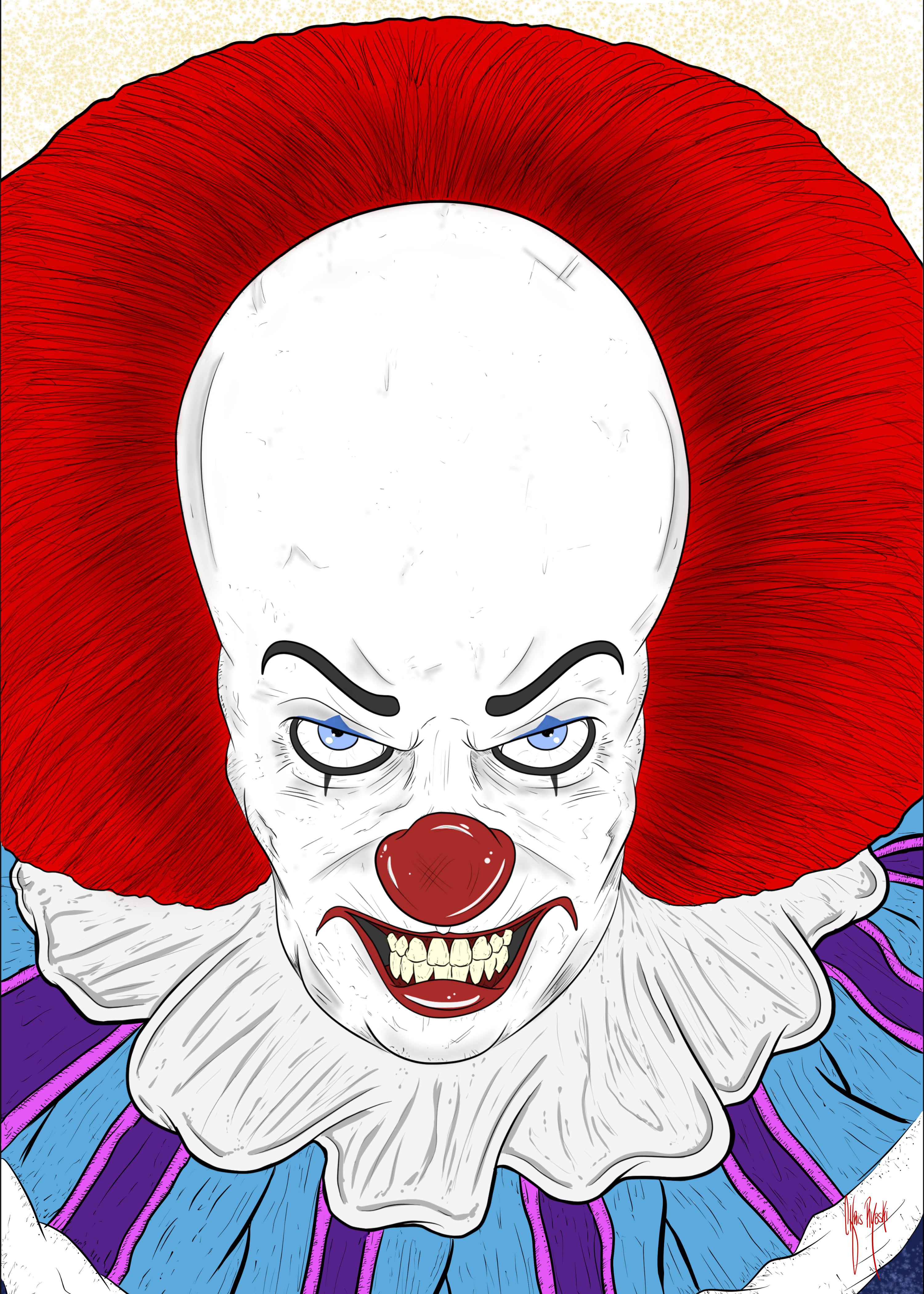 Pennywise [1990] 5x7 Print – Rybski Art
