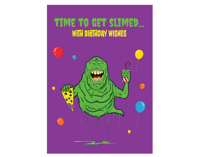 Slimer Birthday Card