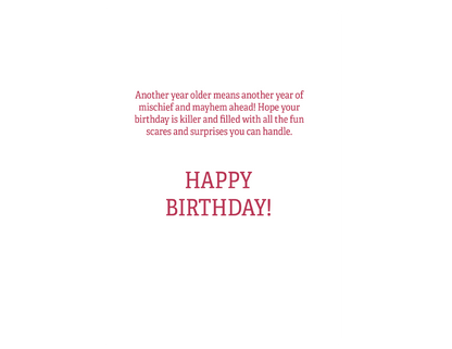 Chucky Birthday Card