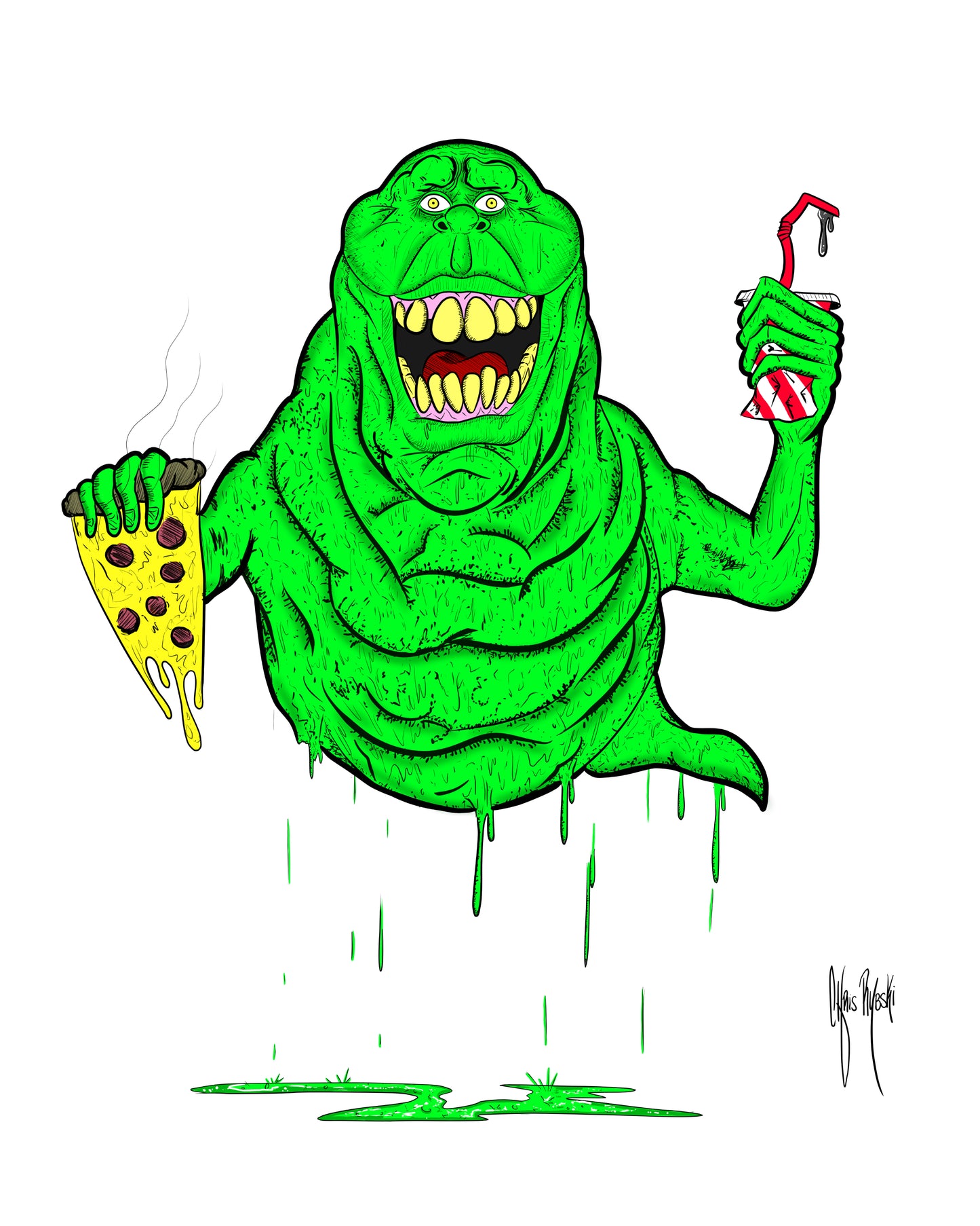 Slimer 8x10 Print [Color]
